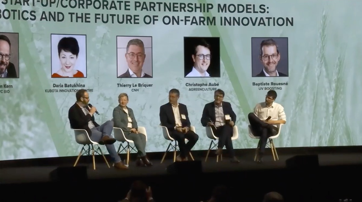 un momento di confronto al world agri tech sul tema della robotica